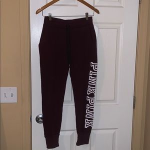 Victoria’s Secret PINK maroon sweatpants